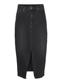 VMVERI HR CALF DENIM SKIRT GA MIX NOOS black