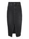 VMVERI HR CALF DENIM SKIRT GA MIX NOOS black