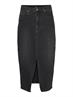 VMVERI HR CALF DENIM SKIRT GA MIX NOOS black