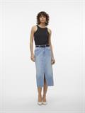 VMVERI HR CALF DENIM SKIRT GA MIX NOOS light blue denim