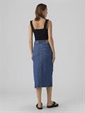 VMVERI HR CALF DENIM SKIRT GA MIX NOOS medium blue denim