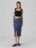 VMVERI HR CALF DENIM SKIRT GA MIX NOOS medium blue denim