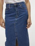 VMVERI HR CALF DENIM SKIRT GA MIX NOOS medium blue denim