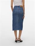 VMVERI HR CALF DENIM SKIRT GA MIX NOOS medium blue denim