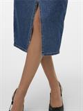 VMVERI HR CALF DENIM SKIRT GA MIX NOOS medium blue denim