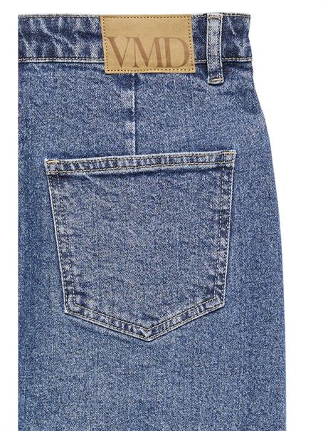 VMVERI HR CALF DENIM SKIRT GA MIX NOOS medium blue denim