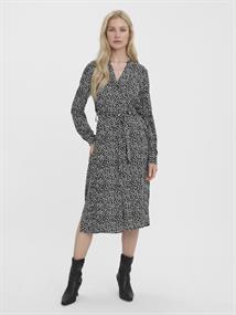 VMVICA LS SHIRT CALF DRESS GA NOOS black 1