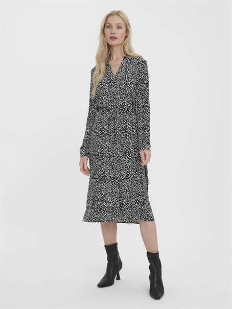 VMVICA LS SHIRT CALF DRESS GA NOOS black 1