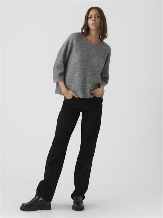 vmviggarib-3-4-boatneck-blouse-ga-medium-grey-melange