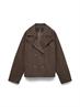 VMVINCELINE SHORT JACKET NOOS chocolate brown