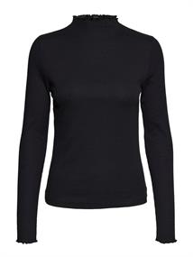 VMVIO L/S HIGH NECK BLOUSE NOOS black