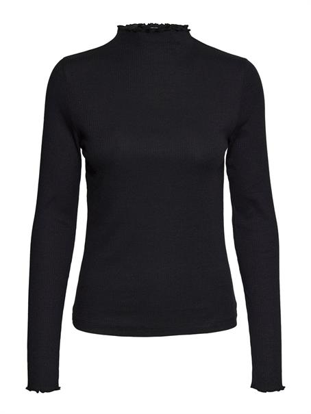 VMVIO L/S HIGH NECK BLOUSE NOOS black