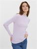 VMVIO L/S HIGH NECK STRIP BLOUSE NOOS lavendula-snow whit