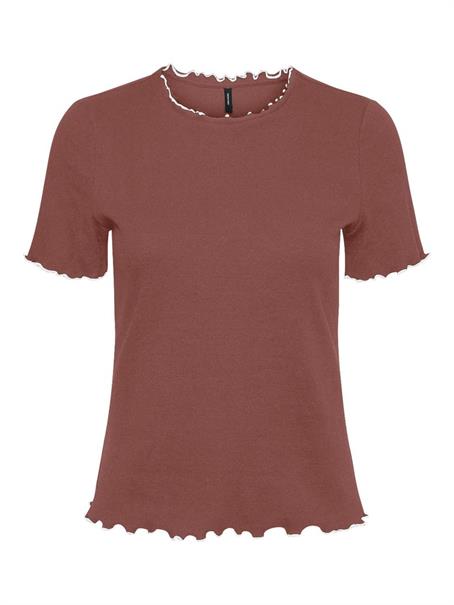 VMVIRANA S/S RIB TOP EXP PI mahogany