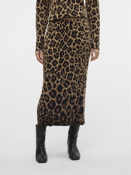 VMWHITNEY LONG KNIT SKIRT EXP oatmeal