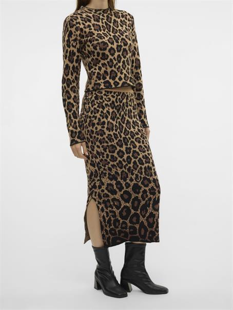 VMWHITNEY LONG KNIT SKIRT EXP oatmeal