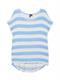 VMWIDE STRIPE SL TOP JRS NOOS azure blue