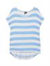 VMWIDE STRIPE SL TOP JRS NOOS azure blue