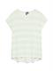 VMWIDE STRIPE SL TOP JRS NOOS birds egg green