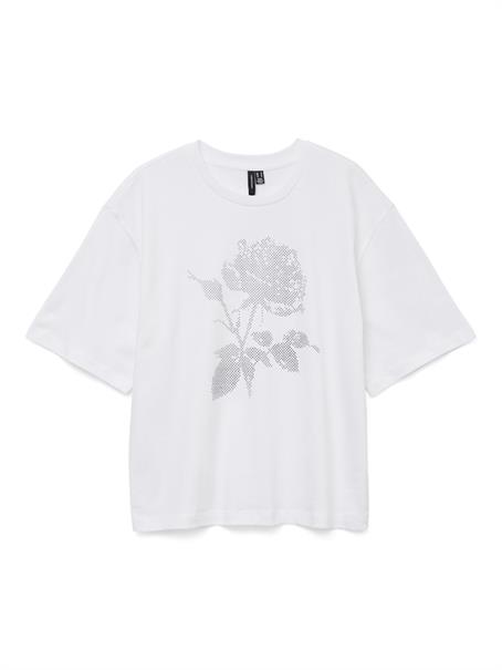VMYIVE THILDE S/S T-SHIRT JRS FAW EXP bright white