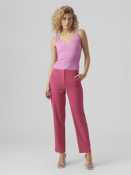 VMZELDA HW STRAIGHT PANT ENT pink yarrow