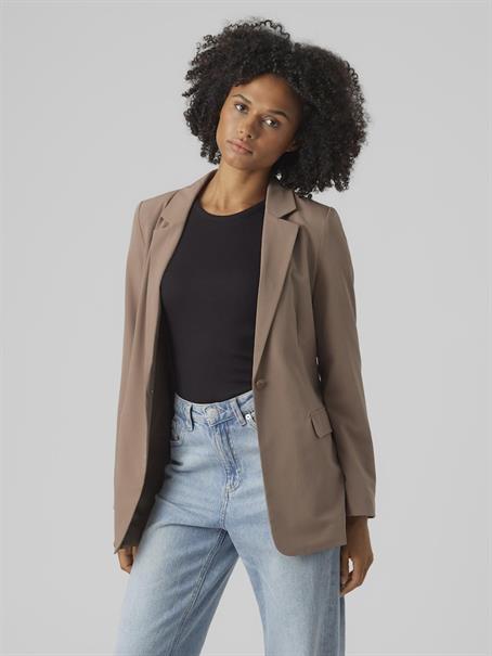 VMZELDA LS LOOSE BLAZER BOO brown lentil