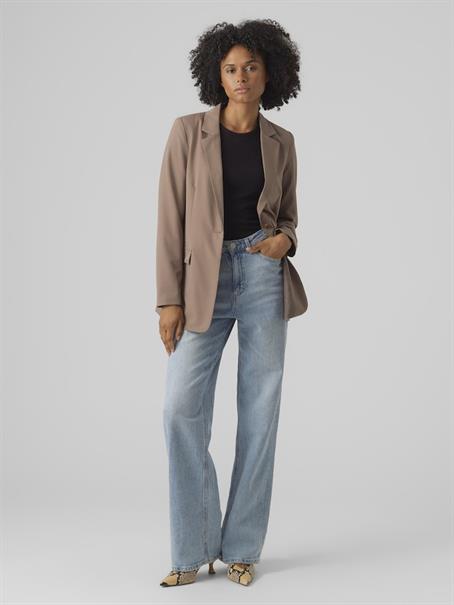 VMZELDA LS LOOSE BLAZER BOO brown lentil