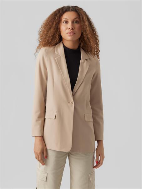 VMZELDA LS LOOSE BLAZER ENT humus