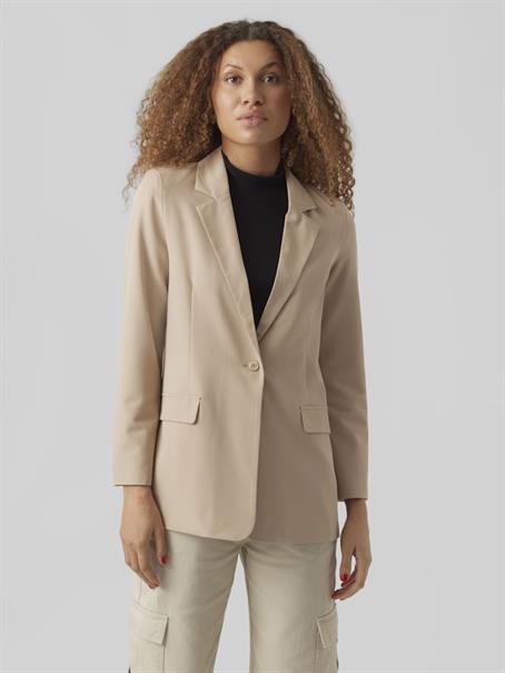 VMZELDA LS LOOSE BLAZER ENT humus