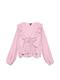 VMZOEY LS FLOUNCE TOP WVN pink-a-boo