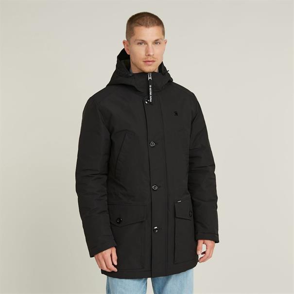 Vodan padded hdd parka dk black