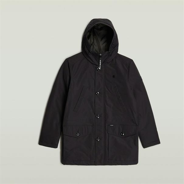 Vodan padded hdd parka dk black