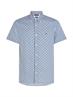 W-CO/LI GEO PRT SF SHIRT S/S blue coast - optic white