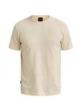 waffle jersey stripe bone white