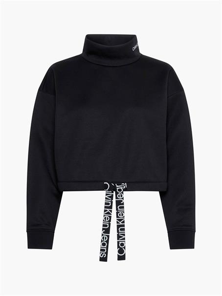 WAIST DRAWCORD ROLLNECK black