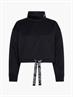 WAIST DRAWCORD ROLLNECK black
