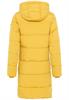 Warmer Steppmantel aus recyceltem Polyester yellow
