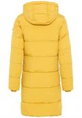 Warmer Steppmantel aus recyceltem Polyester yellow