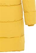 Warmer Steppmantel aus recyceltem Polyester yellow