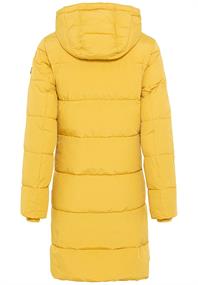 Warmer Steppmantel aus recyceltem Polyester yellow