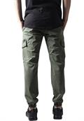 Washed Cargo Twill Jogging Pants olive