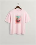 Washed Graphic T-Shirt california pink