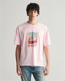 Washed Graphic T-Shirt california pink