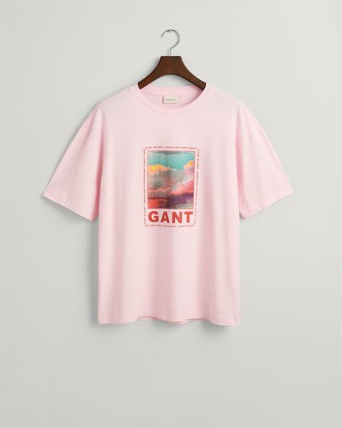 Washed Graphic T-Shirt california pink