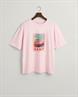 Washed Graphic T-Shirt california pink