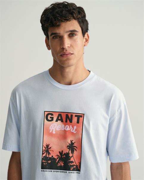 Washed Graphic T-Shirt light blue