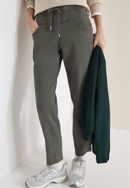 Washed-Look Hose sea weed khaki