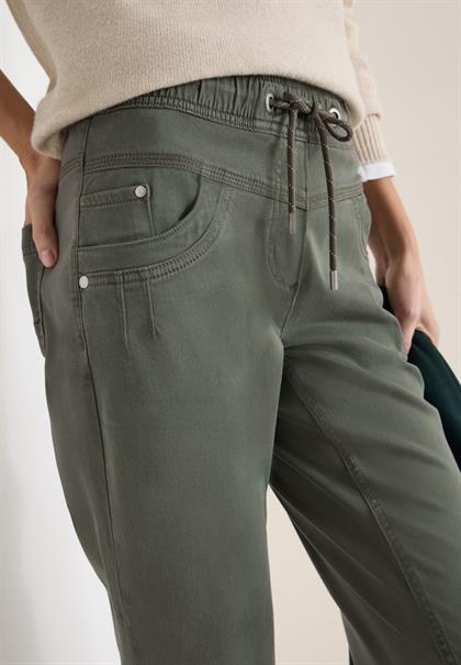 Washed-Look Hose sea weed khaki