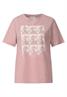 Washed-Look Shirt mit Print dessert rose