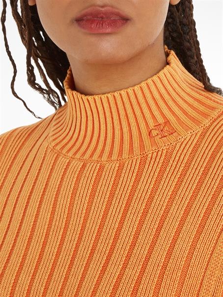 WASHED LOOSE SWEATER burnt clay